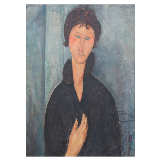 Amedeo Modigliani - Woman with Blue Eyes Tablecloth (Front)