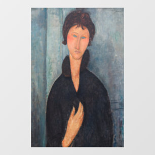Amedeo Modigliani - Woman with Blue Eyes Window Cling