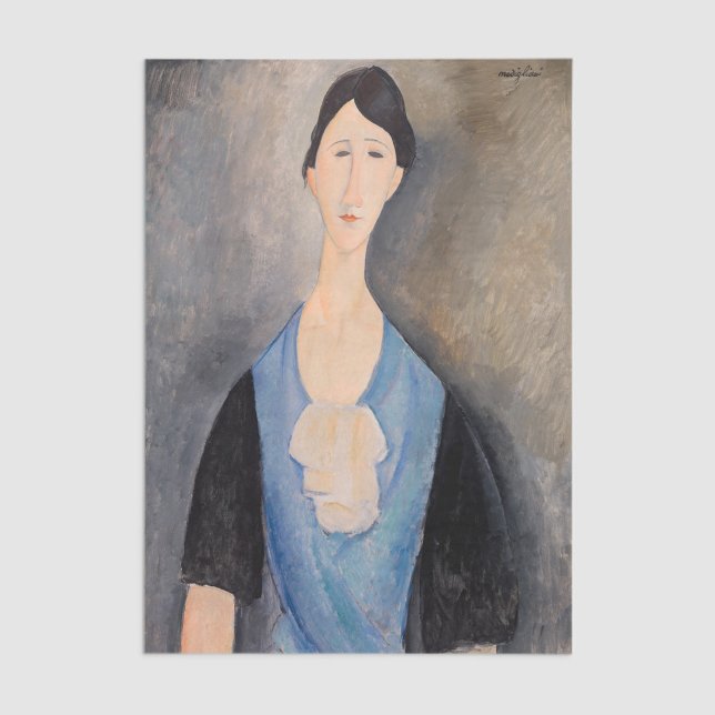 Amedeo Modigliani - Young Woman in Blue Tissue Paper (Creator Uploaded)