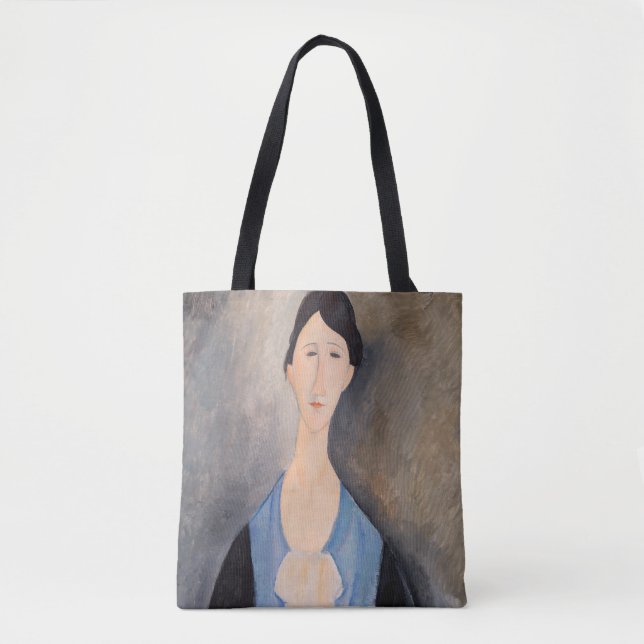 Amedeo Modigliani - Young Woman in Blue Tote Bag (Front)