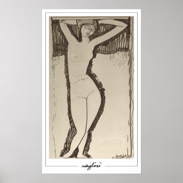 Amedeo Modigliani Zedign Art Poster #344 (Front)