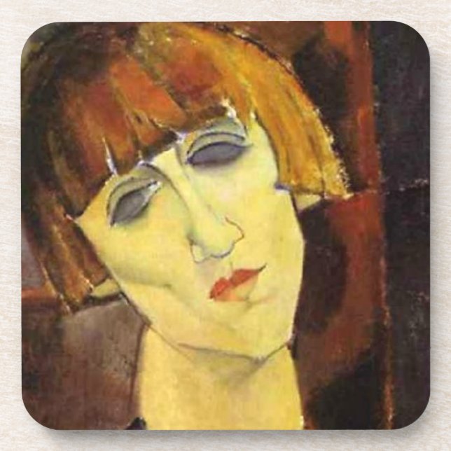 Amedeo Modigliani's Madame Kisling Portrait Coaster (Front)