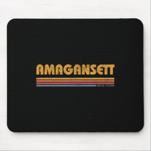 Amegansett New York Vintage Throwback Vacation Sou Mouse Mat