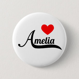 Amelia 6 Cm Round Badge