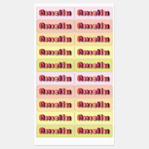 Amelia baby girl name gift clothing