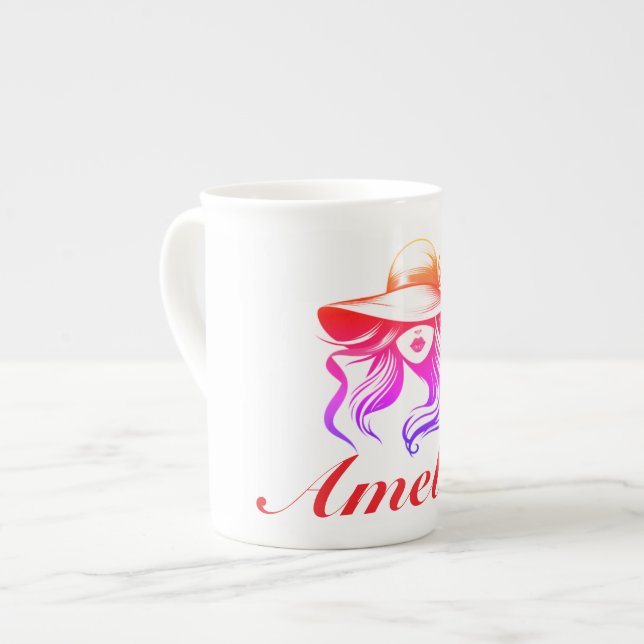 Amelia Bone China Mug (Front Left)