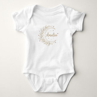 Amelia Custom Name Baby Bodysuit - Elegant Celesti