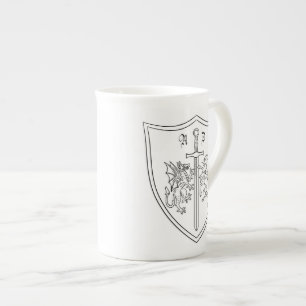 Amelia DragonHunter Coat of Arms Bone China Mug