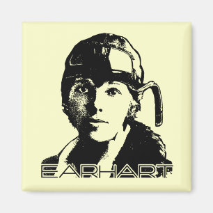 Amelia Earhart Magnet