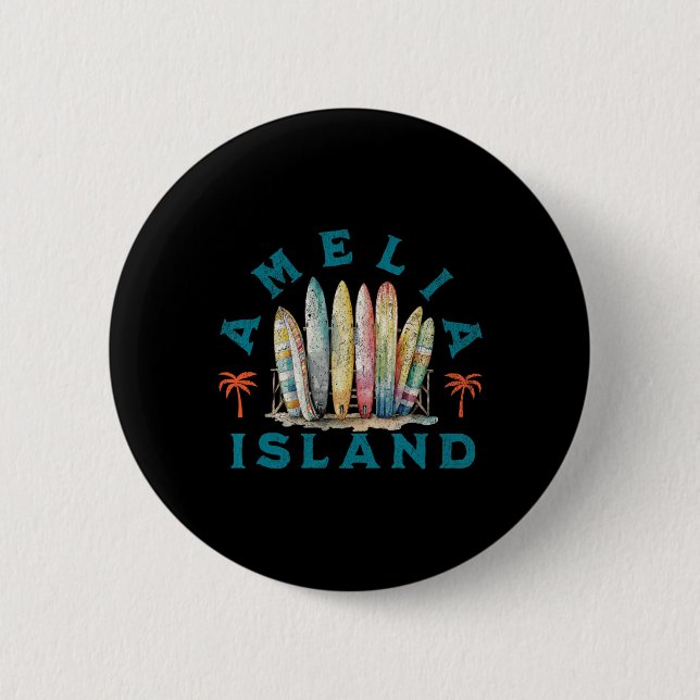 Amelia Island _5  6 Cm Round Badge (Front)