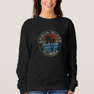 Amelia Island Florida FL Vintage Graphic Retro 70s Sweatshirt