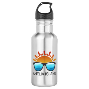 Amelia Island Florida Sunglasses 532 Ml Water Bottle