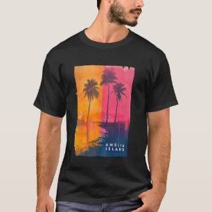 Amelia Island Florida T-Shirt Vintage Beach Vacati