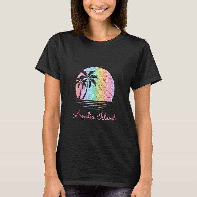 Amelia Island Florida Vacation Family Beach Group T-Shirt (Front)