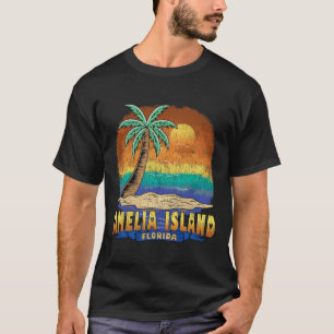 Amelia Island Florida Vintage Distressed Souvenir T-Shirt