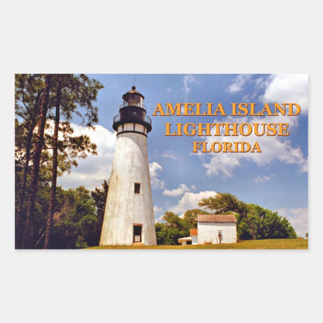 Amelia Island Lighthouse, Florida Stickers (Front)