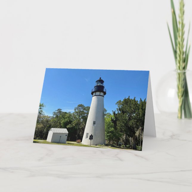 Amelia Island Lighthouse Note Card <Blank Inside> (Front)