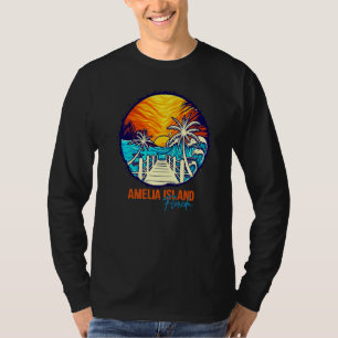 Amelia Island Sunset Matching Vacation Friends Fam T-Shirt