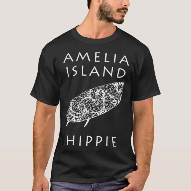 Amelia Island Surf Hippie T-Shirt (Front)