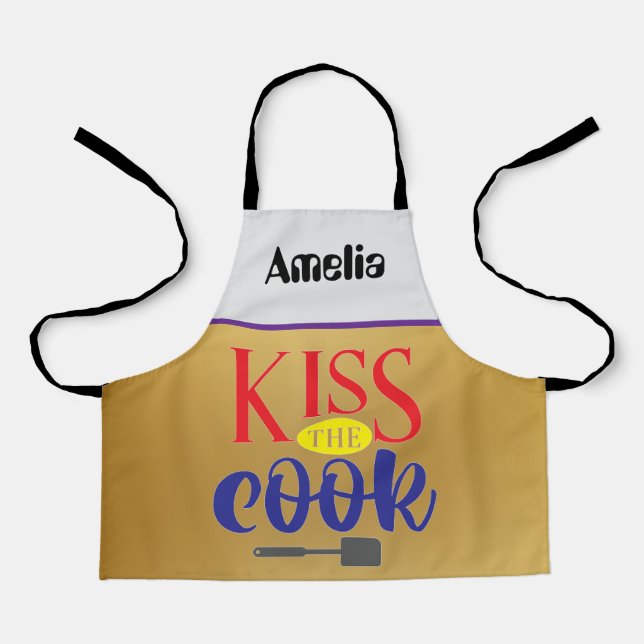 Amelia kiss the cook apron (Front)