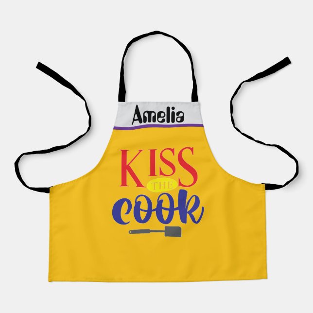 Amelia kiss the cook apron (Front)