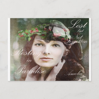 Amelia Lost In Paradise Postcard