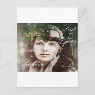 Amelia Lost In Paradise Postcard