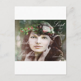 Amelia Lost In Paradise Postcard