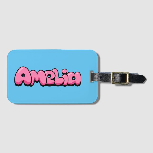 Amelia Luggage Tag (Front Horizontal)