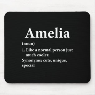 Amelia Name Definition Funny D  Mouse Mat