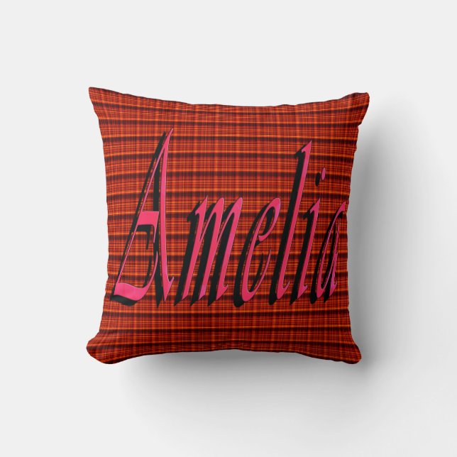 Amelia Name Logo, Cushion (Front)
