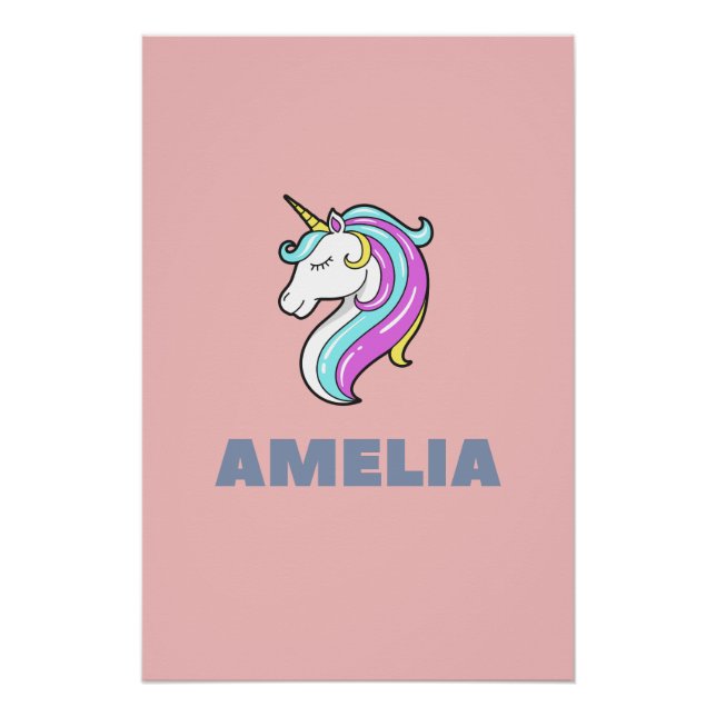 Amelia Unicorn Poster (Front)