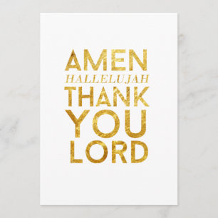 Amen Hallelujah Thank You Lord Desk Card