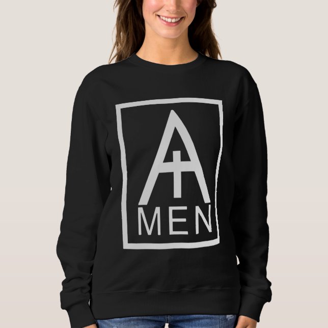 Amen Happy Passover Hebrew 1 Sweatshirt (Front)