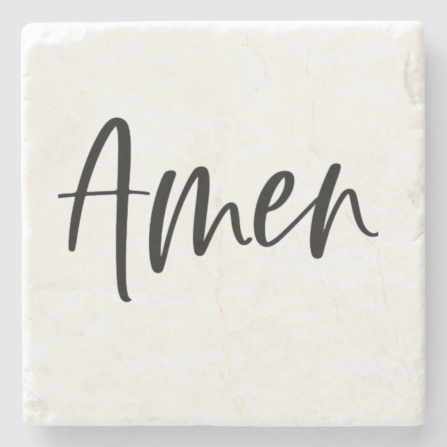 Amen marble coaster (Front)