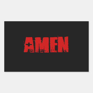 Amen Rectangular Sticker