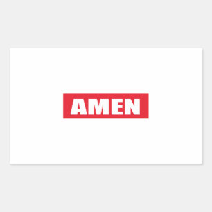 Amen Rectangular Sticker