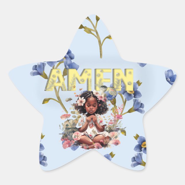 "Amen" Star Sticker (Front)