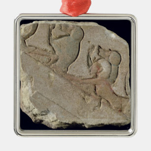Amenophis IV  with baboons, New Kingdom Metal Tree Decoration