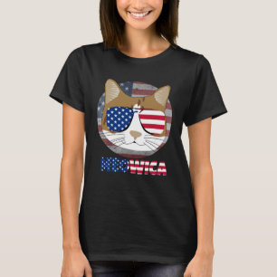 Ameowica Cat American Meow Kitty Cute Kitten T-Shirt