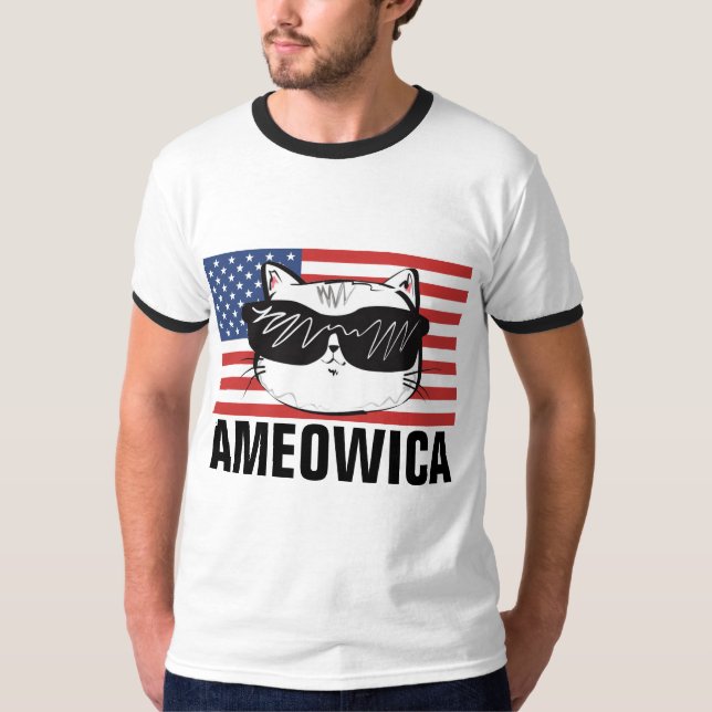 AMEOWICA CAT T-SHIRTS (Front)