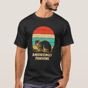 Ameowzingly Awesome Cat Mom Motivational Quote Cat T-Shirt