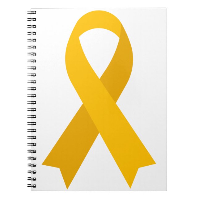 Amer Ribbon Appendix Cancer Pseudomyxoma Peritonei Notebook (Front)