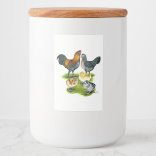 Ameraucana Chicken Family Food Label
