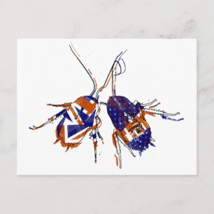 Ameri-Brit Cockroaches Postcard