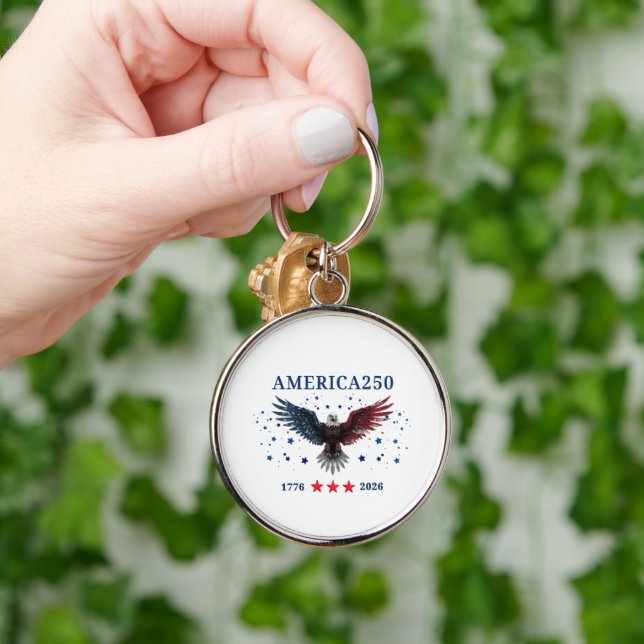 AMERICA250 Independence Day 1776 - 2026  Key Ring (Hand)