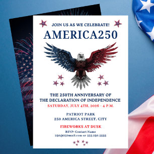 AMERICA250 PARTY JULY 4TH INVITATION
