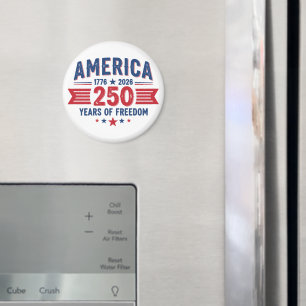 America 1776 2026 250 Years of Freedom Patriotic Magnet