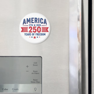 America 1776 2026 250 Years of Freedom Patriotic Magnet