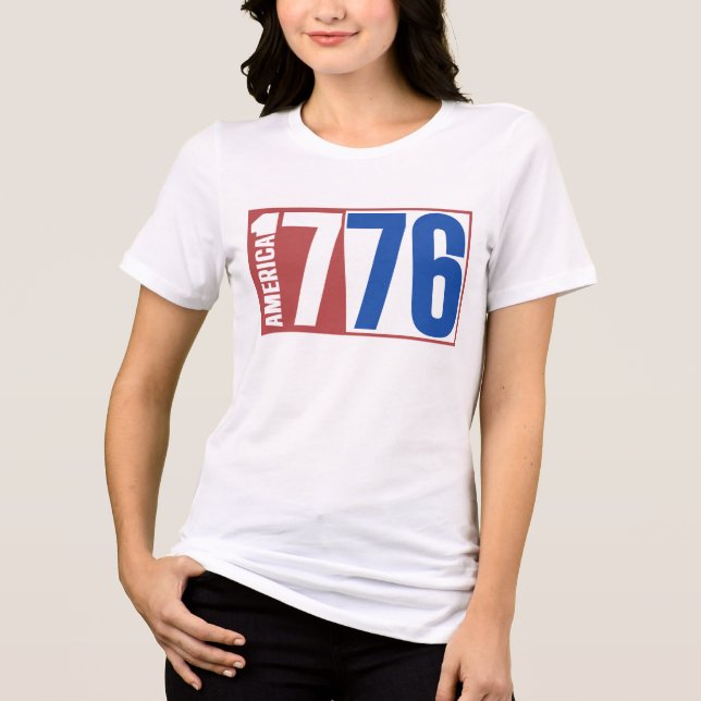 AMERICA 1776  Tri-Blend SHIRT (Front)